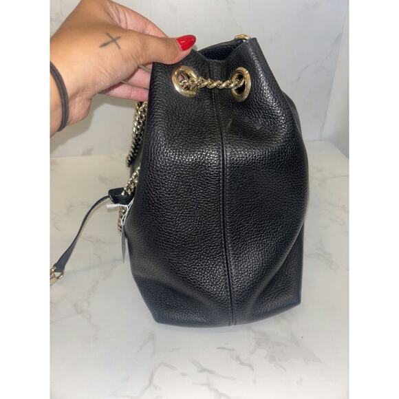 Gucci Black Leather Shoulder Bag - Excellent Condition - Picture 3 of 5